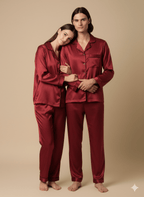 Personalised Maroon Couple Set | Prepaid Orders Only - Comfy Nights