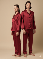 Personalised Maroon Couple Set | Prepaid Orders Only - Comfy Nights