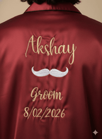 Personalised Maroon Couple Set | Prepaid Orders Only - Comfy Nights