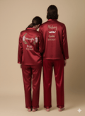 Personalised Maroon Couple Set | Prepaid Orders Only - Comfy Nights