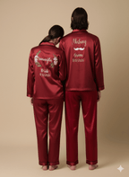 Personalised Maroon Couple Set | Prepaid Orders Only - Comfy Nights
