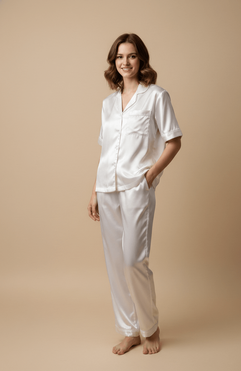 Personalised White Robe + Pj Set | Prepaid Orders Only - Comfy Nights