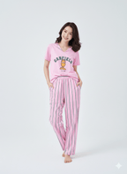 Pink Garfield Comfy Tee + Pj Set - Comfy Nights