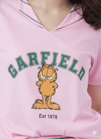 Pink Garfield Comfy Tee + Pj Set - Comfy Nights