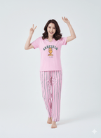 Pink Garfield Comfy Tee + Pj Set - Comfy Nights