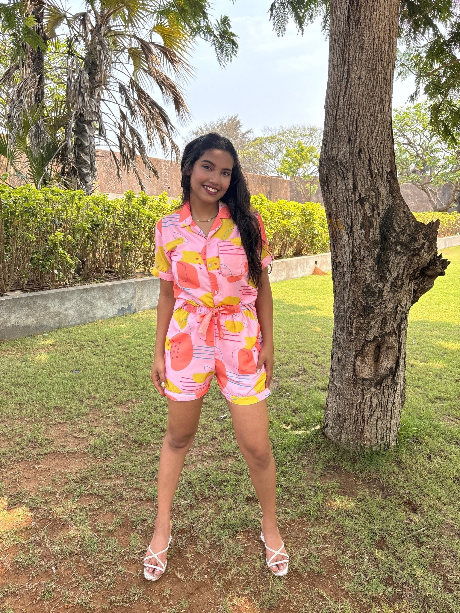 Pink Soda Shorts Set - Comfy Nights