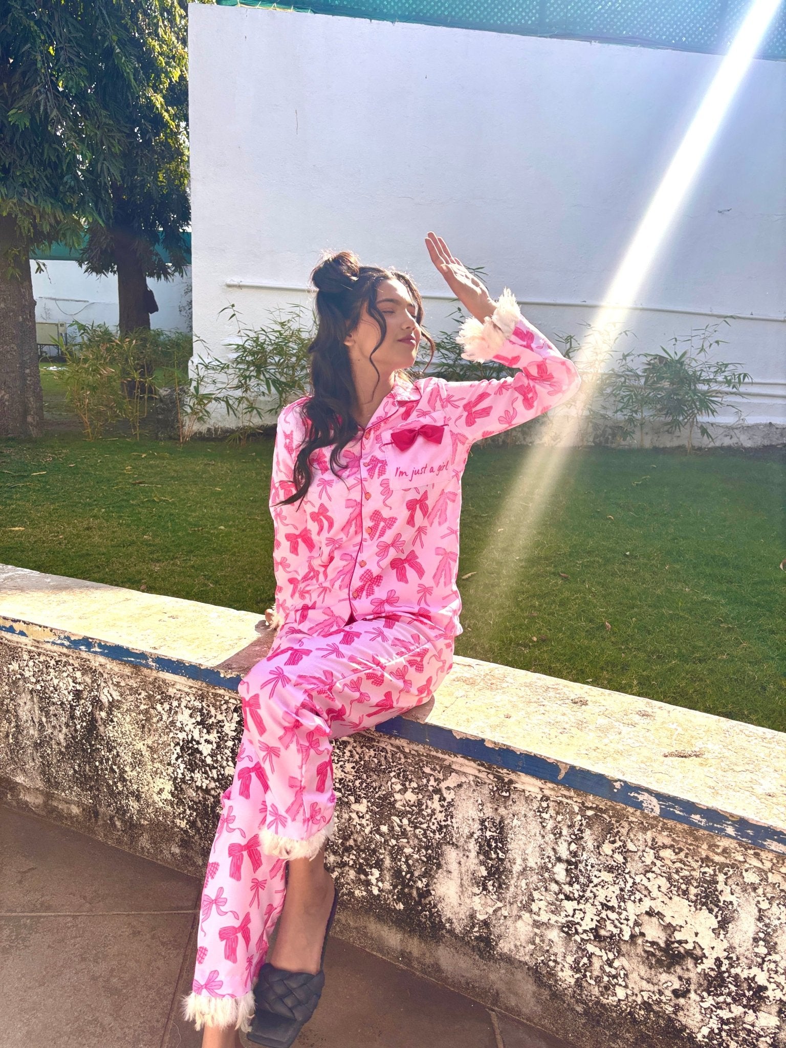 Pookie’s Pink Feathers Pj Set - Comfy Nights