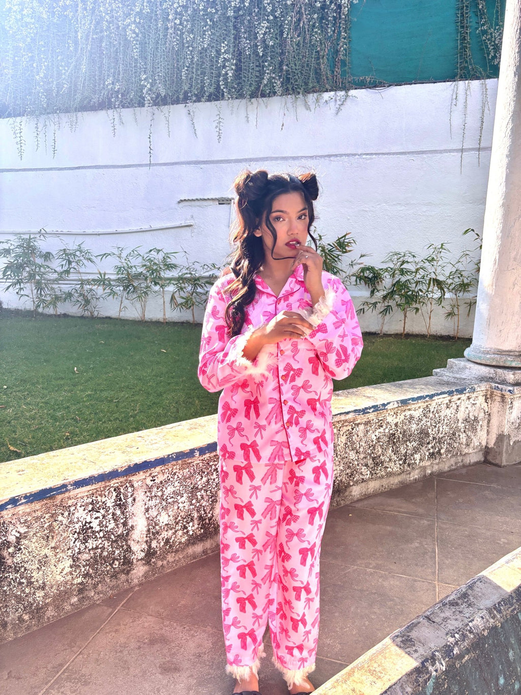Pookie’s Pink Feathers Pj Set - Comfy Nights