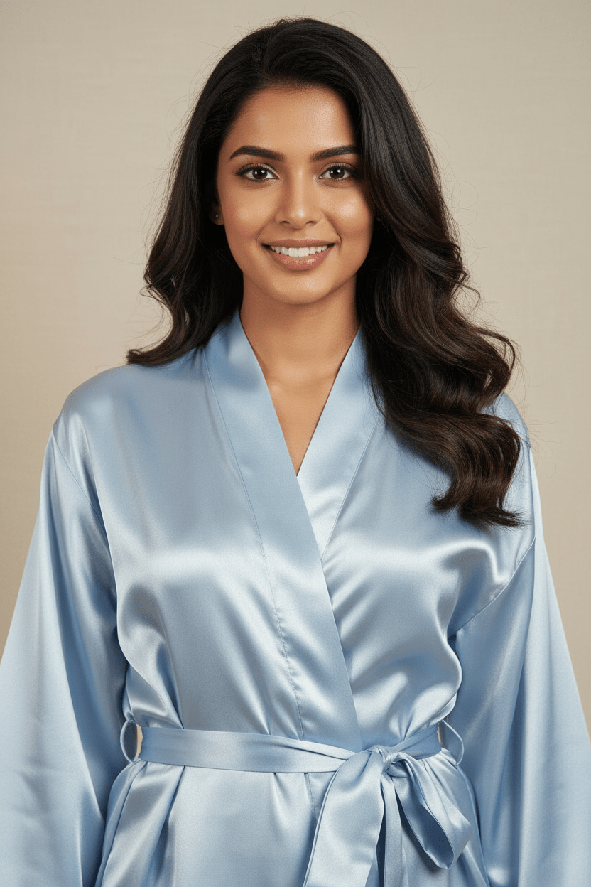 Powder Blue Personalise Robe - Comfy Nights