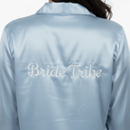Powder Blue Personalise Satin Pj Set - Comfy Nights