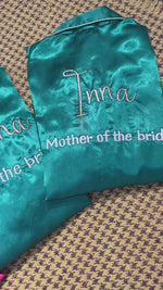 Load and play video in Gallery viewer, 5 Bridesmaid + 1 Bride Pj Set for Bachelorette   | Prepaid Orders Only
