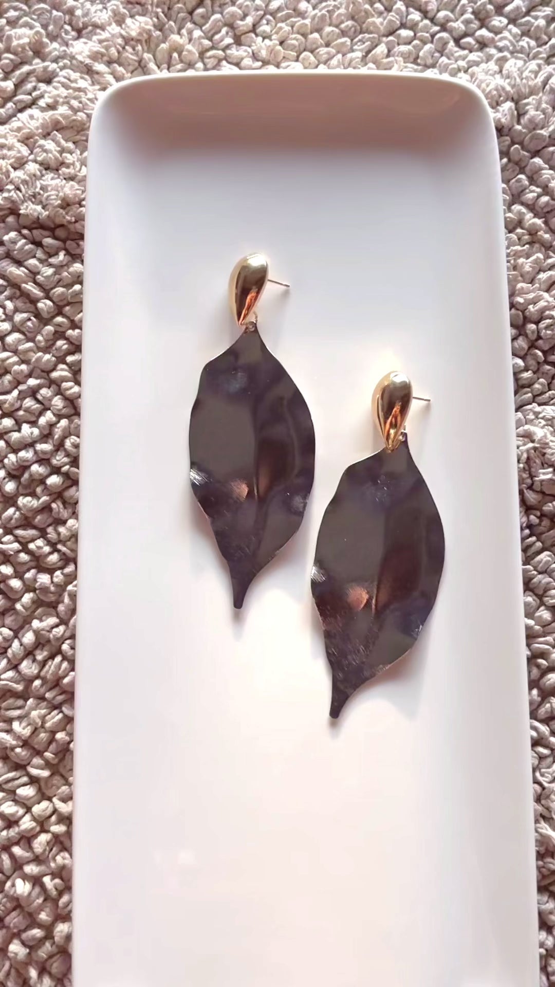 Silver Leaves Earrings
