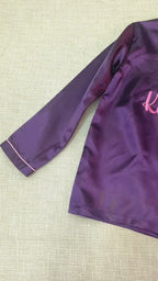 Evil Eye Personalise Back Satin Pj Set  | Prepaid Orders Only