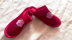 Satin  Floral Slippers | Prepaid Orders Only