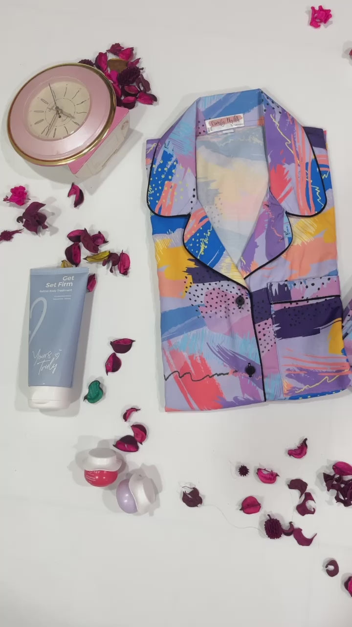 Lilac Art Pj Set