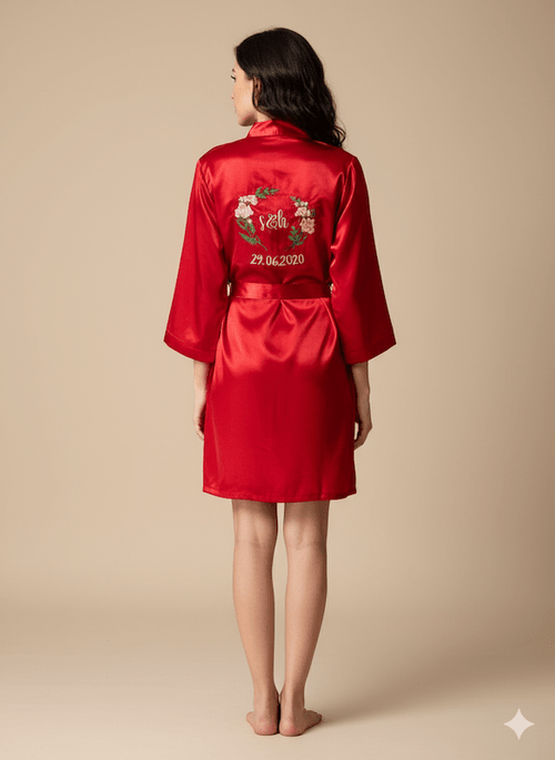 Red Personalise Robe | Prepaid Orders Only - Comfy Nights