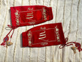 Red Raw Silk Names Chooda Cover | Prepaid Orders Only - Comfy Nights
