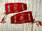 Red Raw Silk Names Chooda Cover | Prepaid Orders Only - Comfy Nights