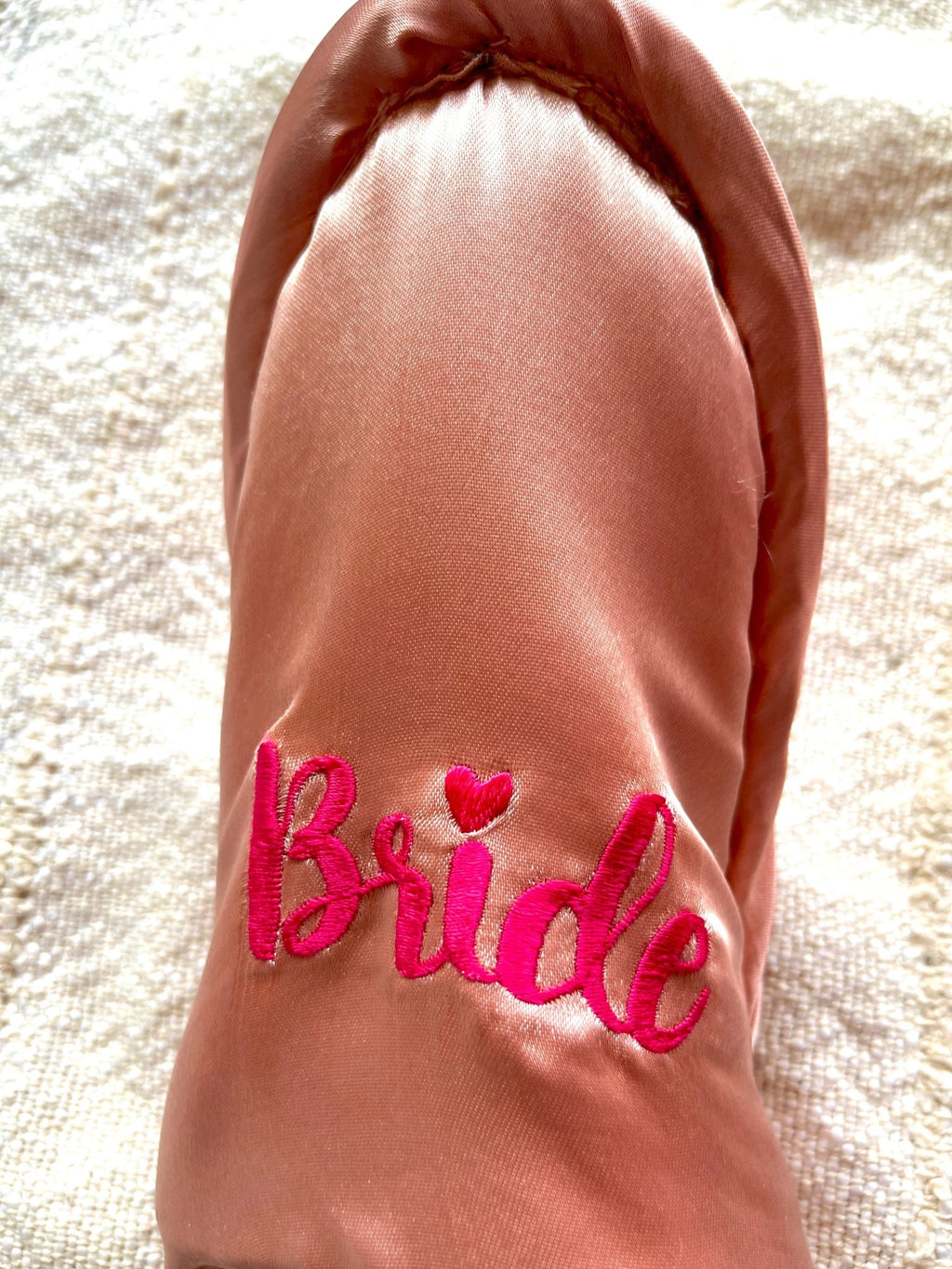 Rose gold Bride Slippers | Prepaid Orders Only - Comfy Nights