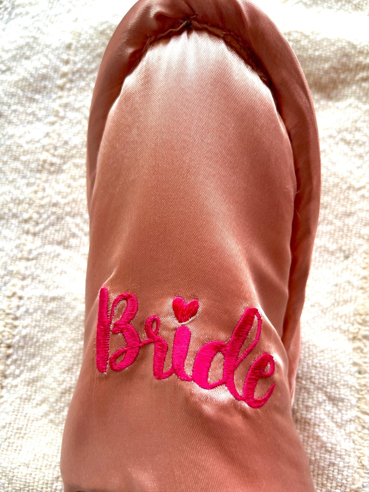 Rose gold Bride Slippers | Prepaid Orders Only - Comfy Nights