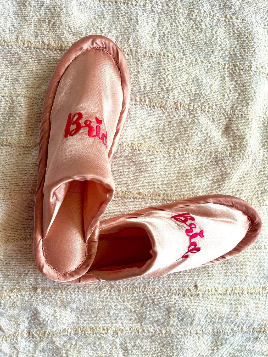 Rose gold Bride Slippers | Prepaid Orders Only - Comfy Nights