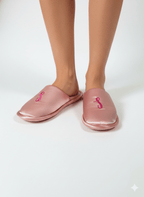 Rose gold Initials Slippers | Prepaid Orders Only - Comfy Nights