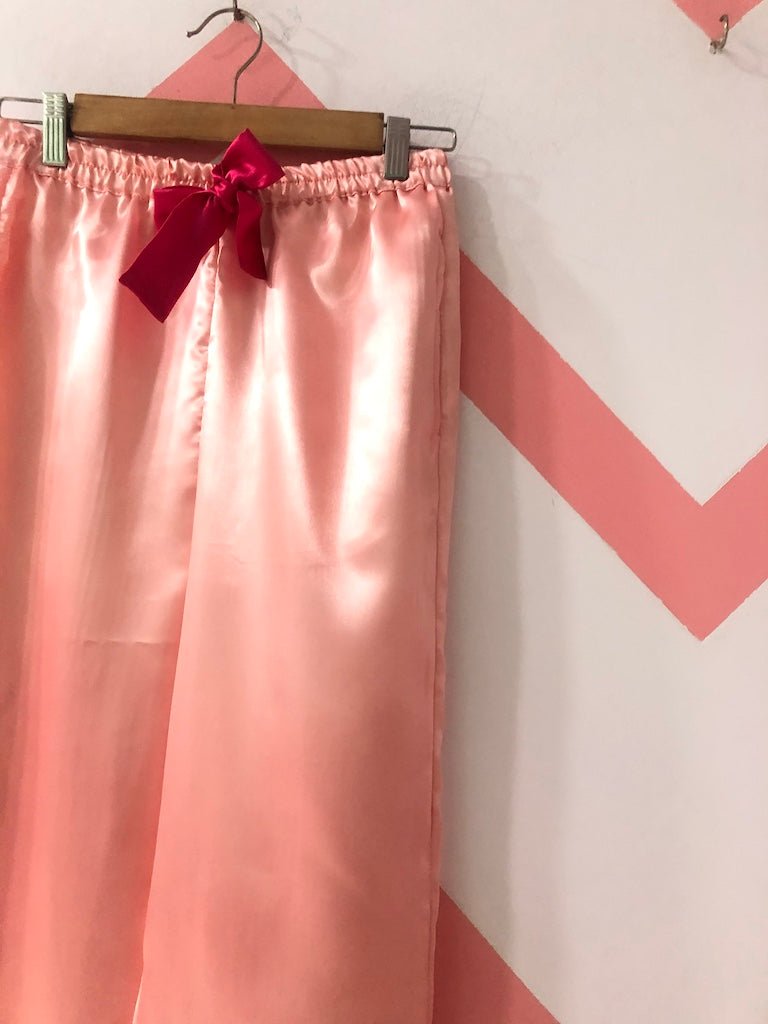 Rose Gold Personalise Back Satin Pj Set | Prepaid Orders Only - Comfy Nights