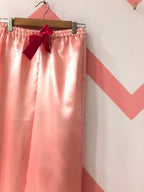 Rose Gold Personalise Back Satin Pj Set | Prepaid Orders Only - Comfy Nights