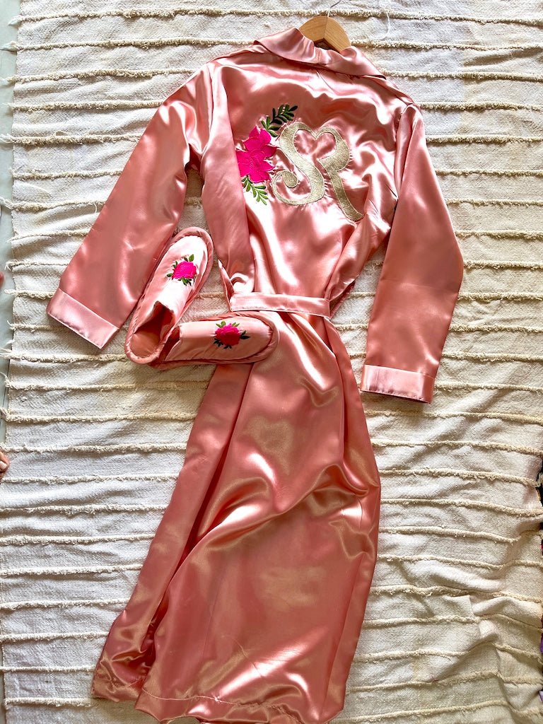 Rose Gold Personalise Robe + Slippers | Prepaid Orders Only - Comfy Nights
