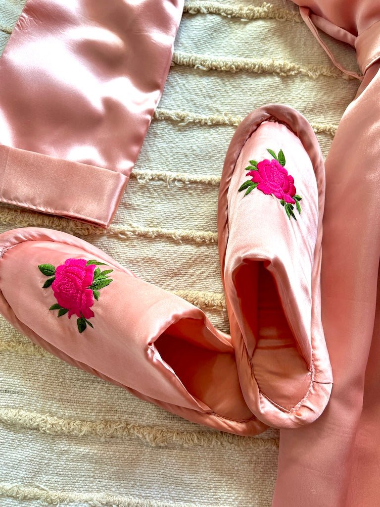 Rose Gold Personalise Robe + Slippers | Prepaid Orders Only - Comfy Nights