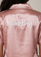 Rosegold Bridesmaid Satin Shorts Set | Prepaid Orders Only - Comfy Nights