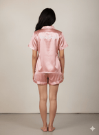 Rosegold Bridesmaid Satin Shorts Set | Prepaid Orders Only - Comfy Nights