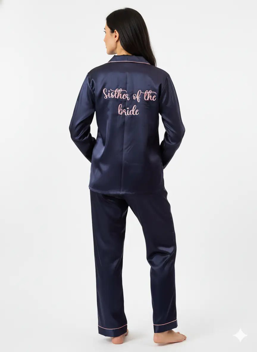 Sister of the Bride Satin Pj Set | Prepaid Orders Only - Comfy Nights
