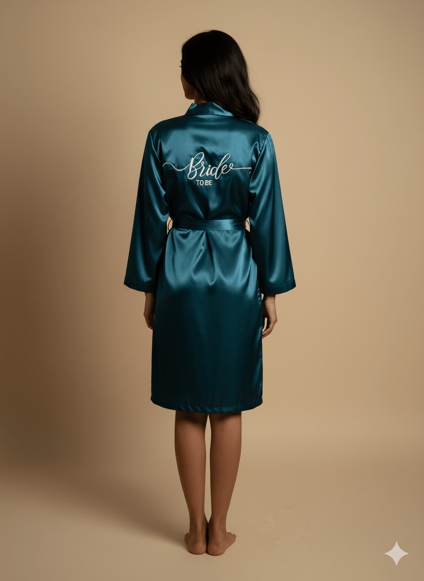 Teal Personalise Robe | Prepaid Orders Only - Comfy Nights
