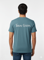 Teal Team Groom T-shirt - Comfy Nights