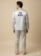 The Boss & The real Boss Satin Couple Set | Prepaid Orders Only - Comfy Nights