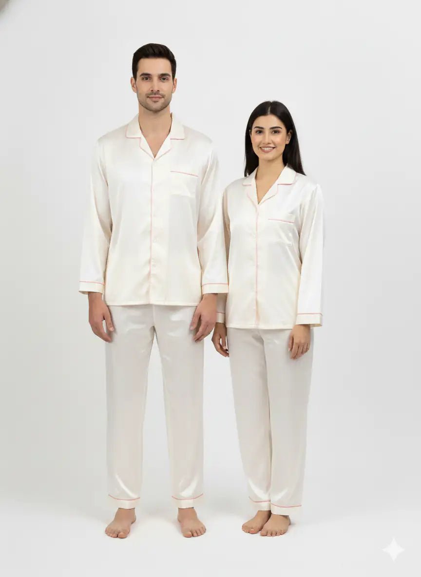 The Boss & The real Boss Satin Couple Set | Prepaid Orders Only - Comfy Nights