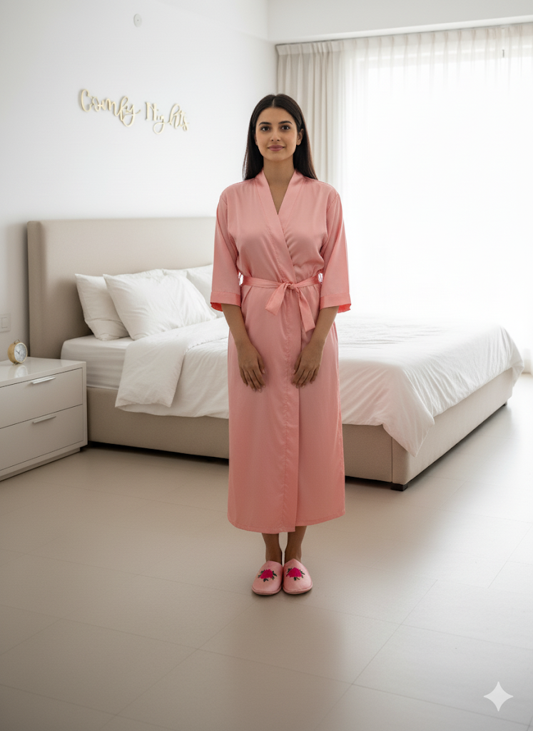 Rose Gold Personalise Robe + Slippers  | Prepaid Orders Only