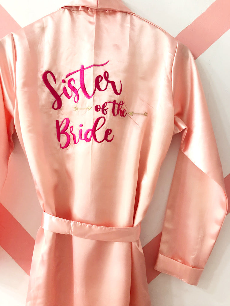 Sister of the Bride Robe  | Prepaid Orders Only