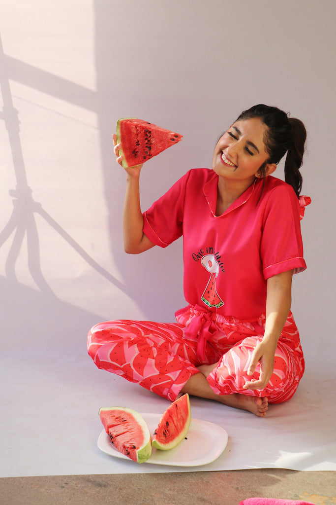 One in a Melon Tee + Pj Set
