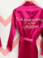Load image into Gallery viewer, Magenta Couple Personalised Robes  | Prepaid Orders Only

