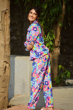 Purple Art Pj Set