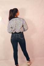 Blue Jacquard Bomber Jacket (Limited Edition)