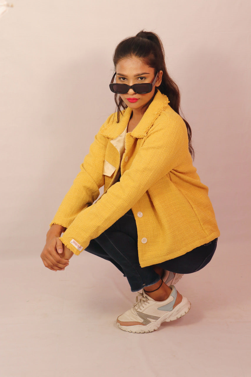 Yellow Jacquard Jacket (Limited Edition)