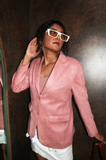 Load image into Gallery viewer, Soft Pink Suede Jacket
