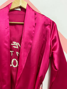 Magenta Couple Personalised Robes  | Prepaid Orders Only