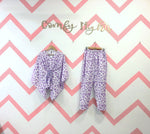 Load image into Gallery viewer, Lilac Cow Kaftan Set-Comfy Nights
