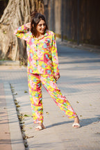 Pink Abstract Pj Set