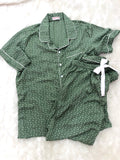 Seafoam Polka Pj Set