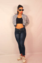 Blue Jacquard Bomber Jacket (Limited Edition)